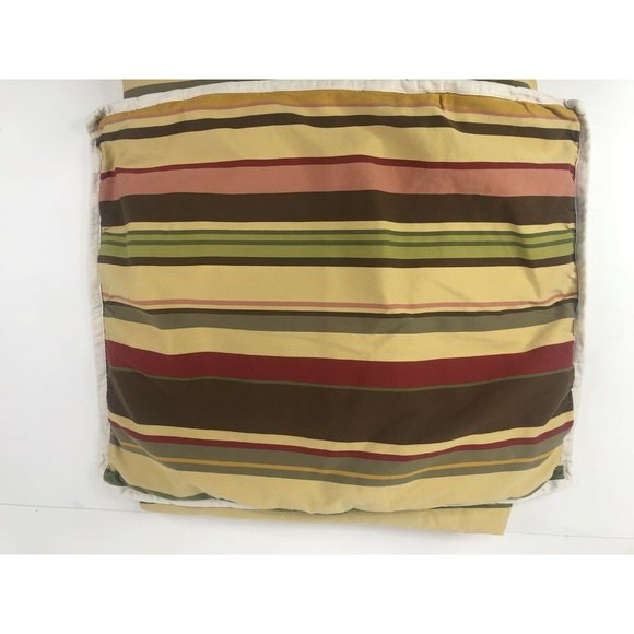 Pottery Barn Twin Duvet Cover Pillow Sham Set Stripe Cotton - Picture 2 of 7